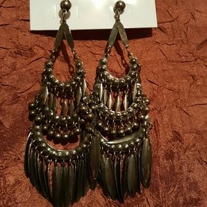 3 1/2" dangling earrings